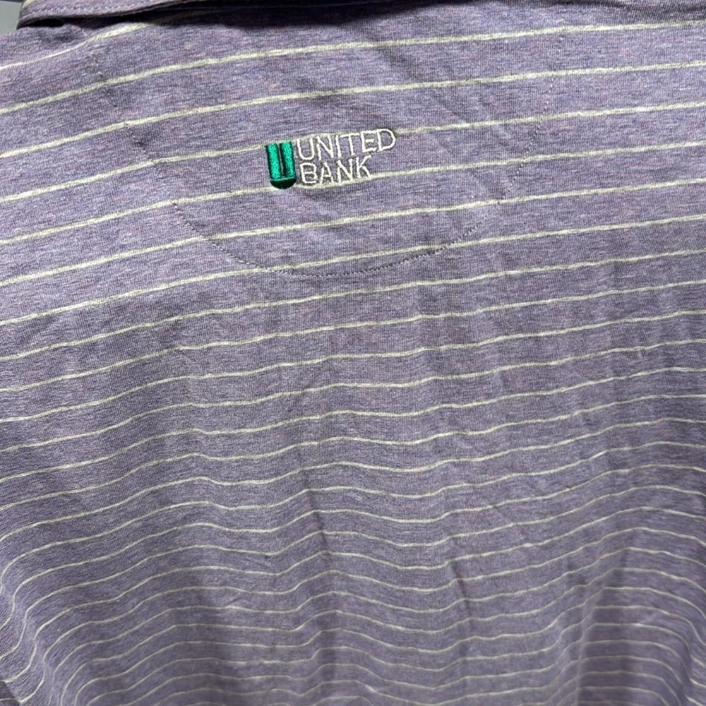 NWT $89 Johnnie-O Stripe Polo Neese in Periwinkle sz XL